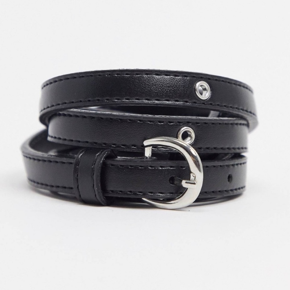 ASOS skinny eyelet belt